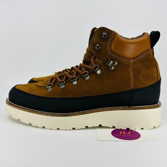 Pajar Men's Yak Cognac Suede Waterproof Lace Up Winter Boots Size 41 EU/8-8.5 US - Picture 5 of 12